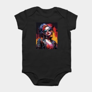 harlequin glasses Baby Bodysuit